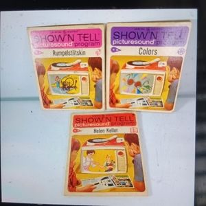Vtg General  Electric Show& Tell picturesound books and records